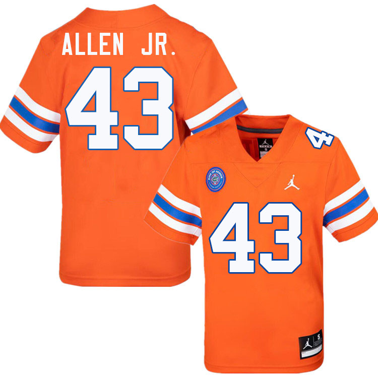 #43 Alfonzo Allen Jr. Gators Jersey,Florida Gators College Football Jerseys Stitched-Throwback Orang  #43 Alfonzo Allen Jr. Gators Jersey,Florida Gators College Football Jerseys Stitched-Throwback Orang